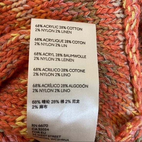 Free People Radiate Striped Pullover Fringed Confetti Combo Sweater Size XS Wmn - Picture 9 of 11